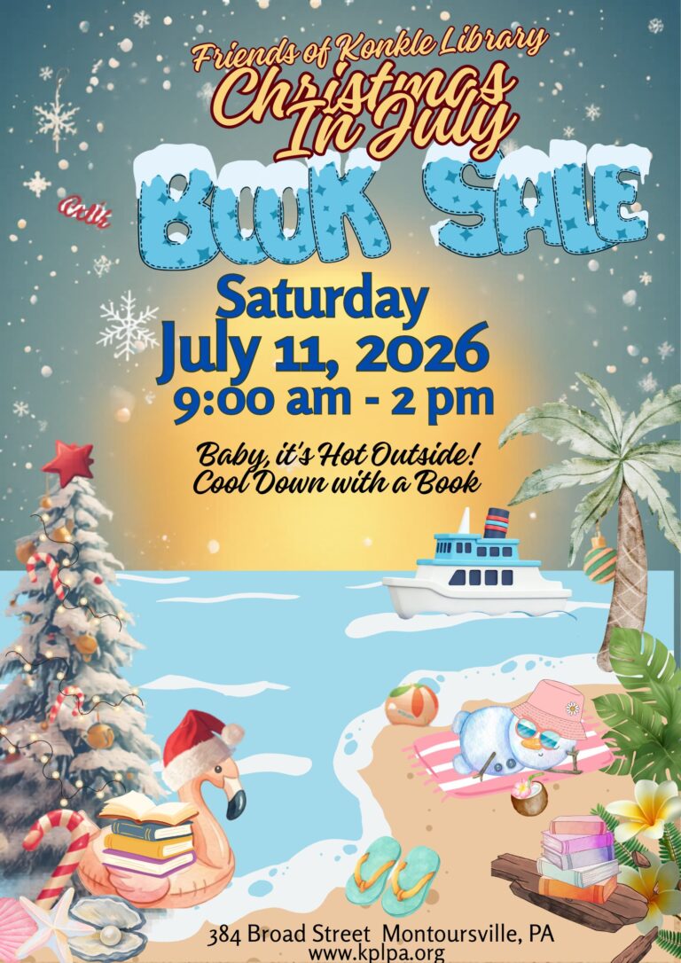 Christmas in July Book Sale Poster 2