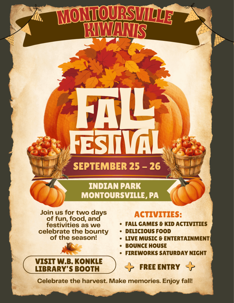 Orange and Brown Retro Fall Harvest Festival Flyer