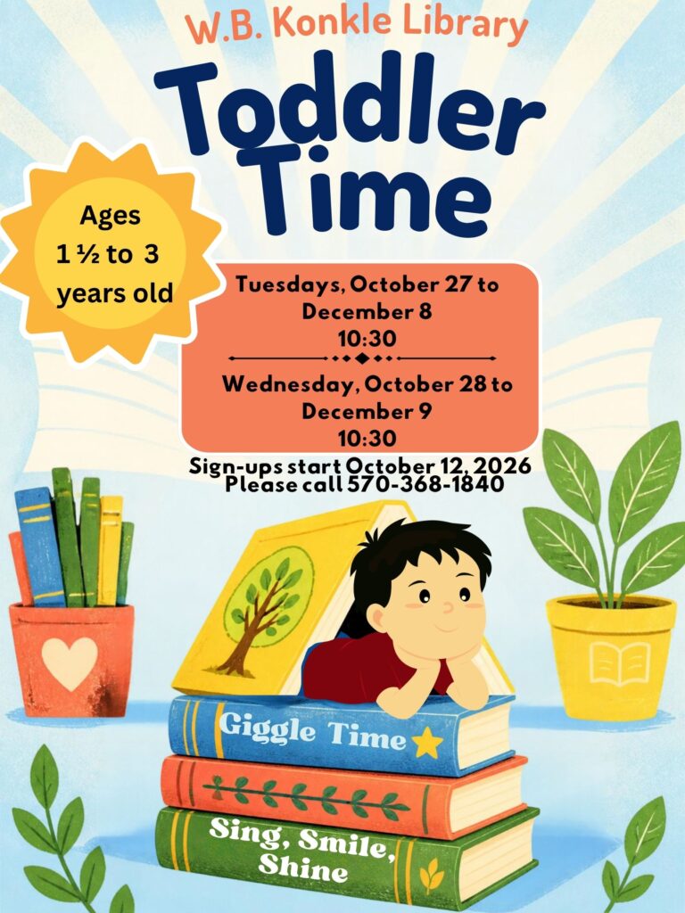 Toddler Time library poster